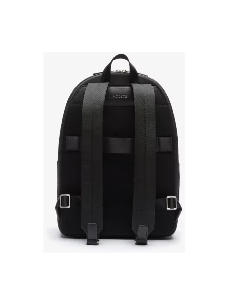 Lacoste plecak skórzany czarny