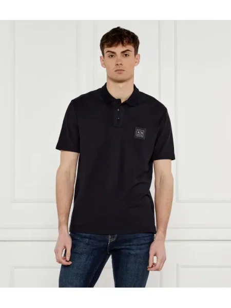 Armani Exchange Polo | pique negru