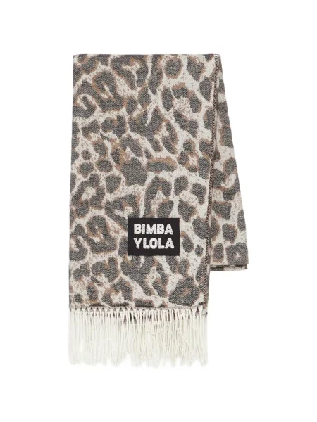 Κασκόλ Bimba Y Lola με λεοπαρ μοτιβο λευκό