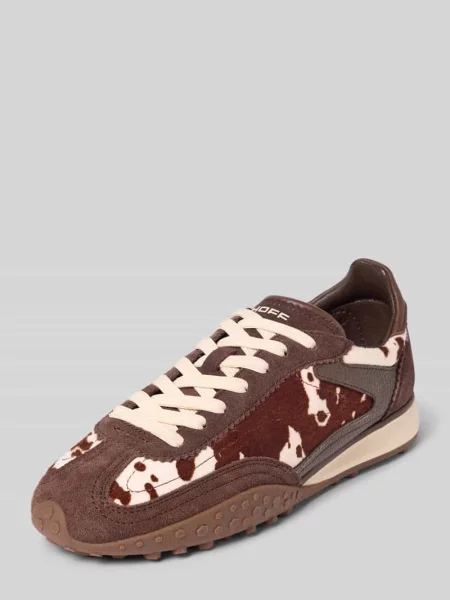 Sneakersy ze skóry we wzór na całej powierzchni model BRIDGE MKII' Hoff