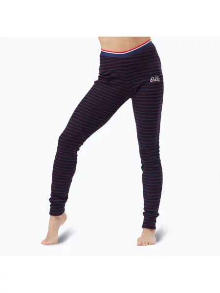 Női termo nadrág ODLO Active Warm Originals Stripes Bl Bottom Long dark saphire Active Warm Originals Stripes Bl Bottom Long