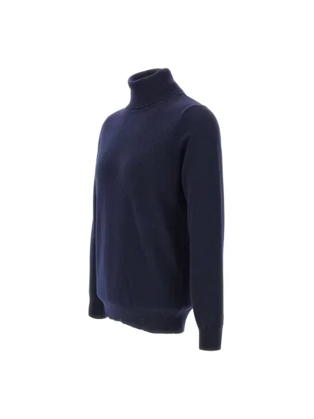 Sweter z golfem Kangra do golfa niebieski