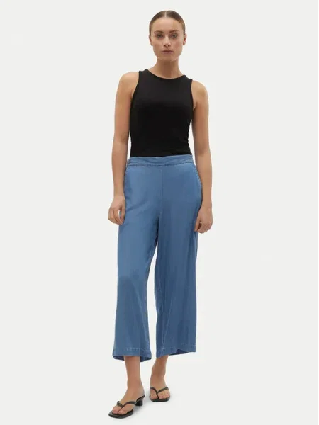Vero Moda Culotte nadrág Bree Wide Leg kék