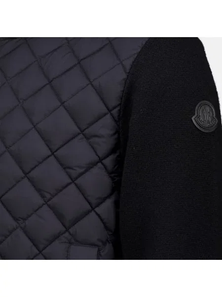 Kardigan Moncler z kaszmiru czarny