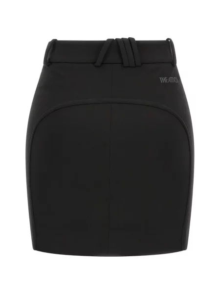 Fusta mini The Attico cu broderie negru
