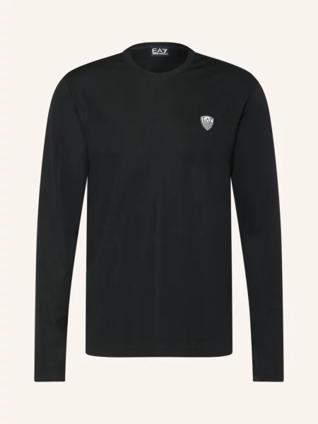 Tričko s dlouhým rukávem Emporio Armani Ea7 s dlouhými rukávy černé