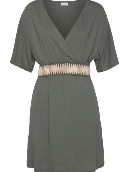 LASCANA Obleka / oliva bež