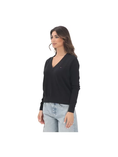 Tommy Jeans sweter lekki czarny