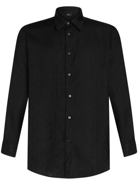 Cămașă Etro de mătase negru