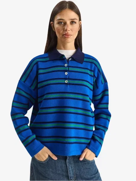 Bianco Lucci Pulóver Pullover melír kék