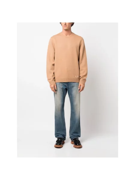 Sweter A.p.c. wełniany brązowy