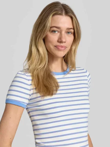 Męski t-shirt o kroju regular fit z mieszanki bawełny Tom Tailor Denim biała