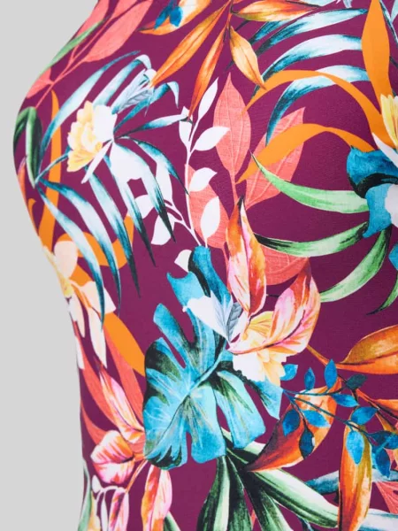 Kostium kąpielowy o kroju slim fit z marszczeniami model Cadu' Venice Beach