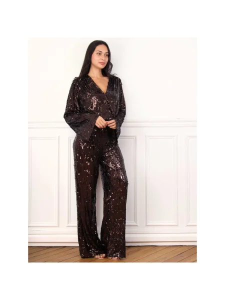 Nohavice La Modeuse hnedá