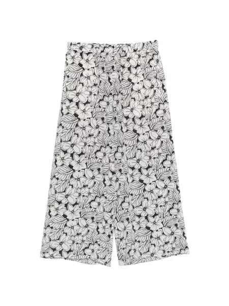 Pantaloni Weekend Max Mara cu model floral alb