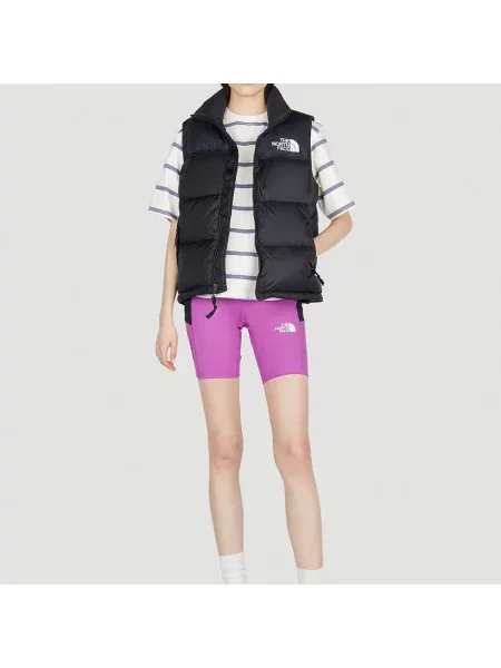 Koszulka sportowa The North Face w paski z paskiem biała
