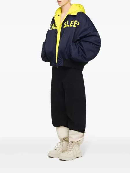 Geacă Jw Anderson cu glugă albastru