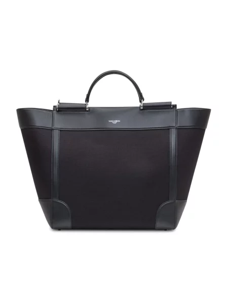Torba crossbody Dolce And Gabbana skórzana czarna