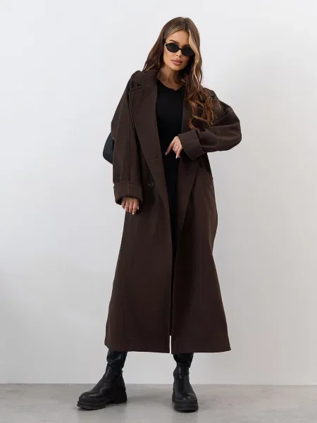 Пальто Issa Plus коричневое