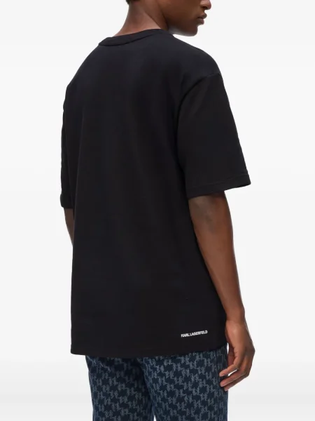 Tricou Karl Lagerfeld cu imagine negru
