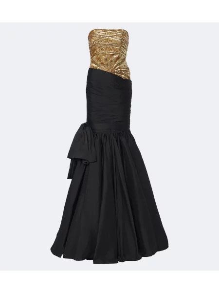 Rochie La Fuori drapată negru