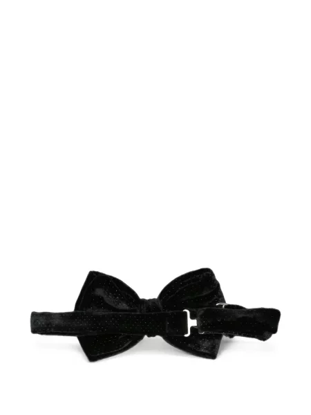 Cravată Giorgio Armani cu funde de catifea negru