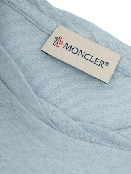 Koszulka dziecięca Moncler Enfant niebieska