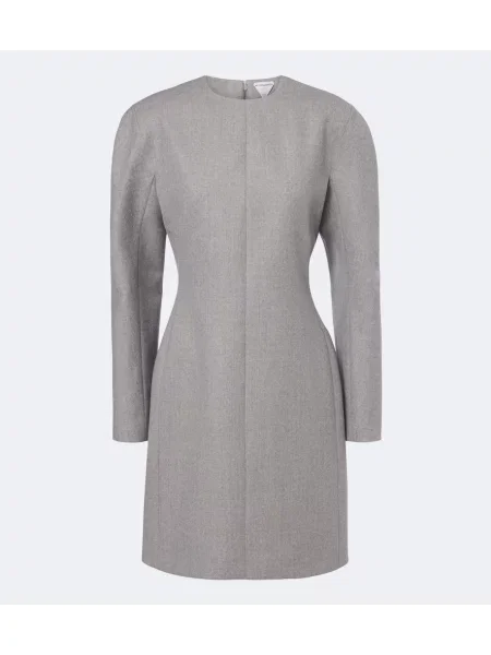 Rochie Bottega Veneta de lână gri