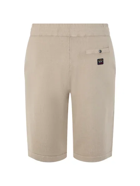 Pantaloni scurți Paul & Shark tricotate cu autograf