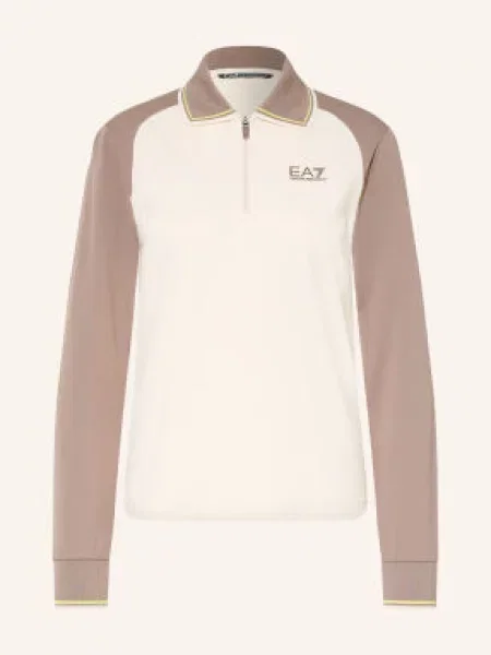 Emporio Armani Funkční Polokošile černošedá / krémová žlutá