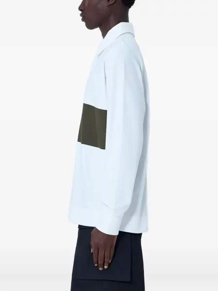 Tricou polo Margaret Howell alb