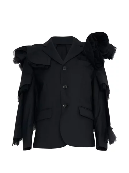 Sacou Noir Kei Ninomiya cu volane negru