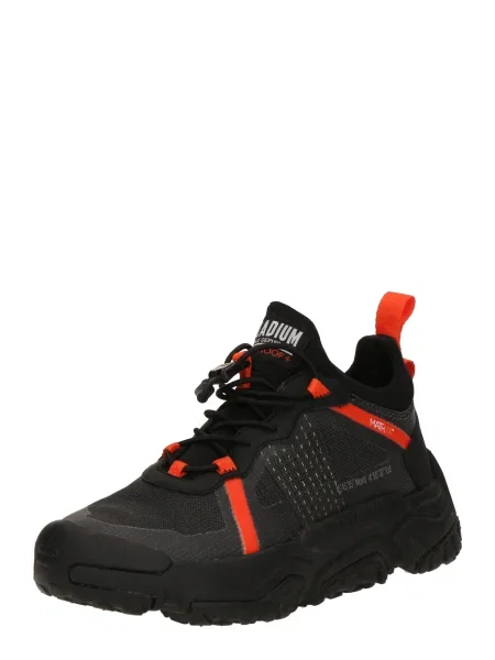 Palladium Nízke tenisky svetlosivá / oranžovo červená čierna