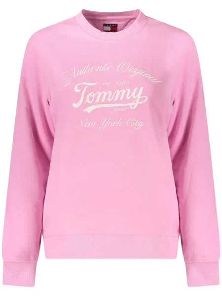 Дънки Tommy Hilfiger с принт розово