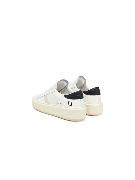Sneakersy D.A.T.E. Hill Low Platform Calf biela