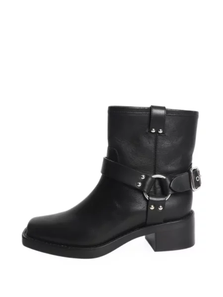 Cizme scurte Reformation din piele negru