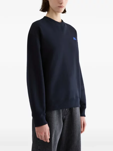Hanorac Jil Sander cu broderie albastru