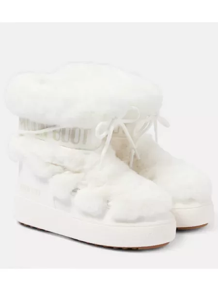 Botine Moon Boot alb