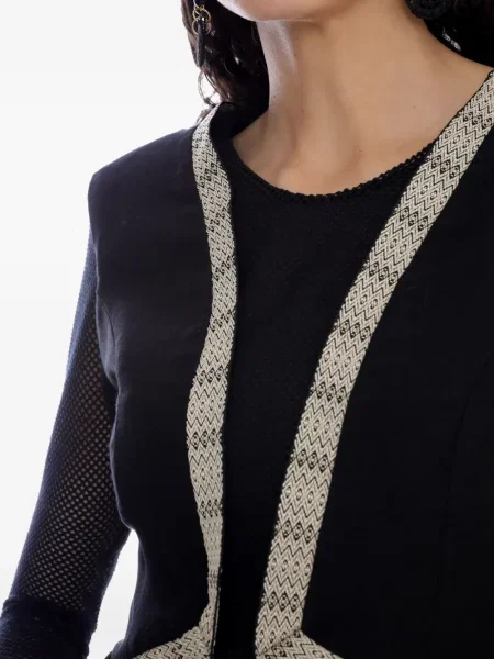 Rochie maxi Amir Slama plasă de costum negru