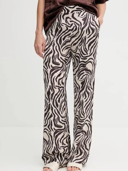 Joop! pantaloni lat high waist bej