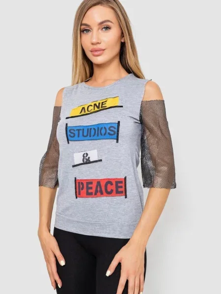 Футболка Ager світло-сірий сіра