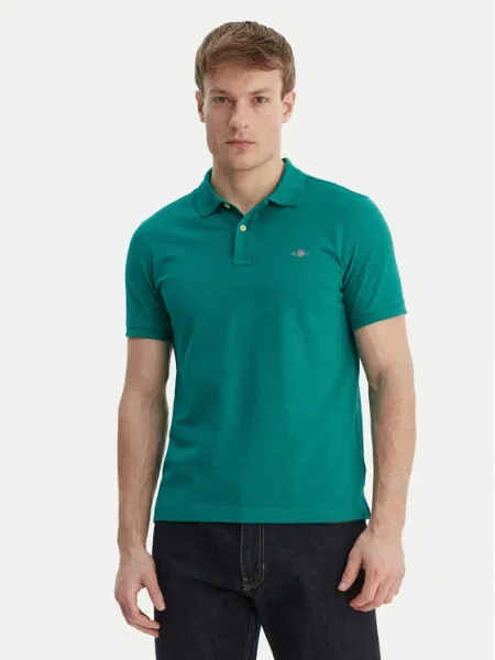 Gant Tricou polo Shield verde