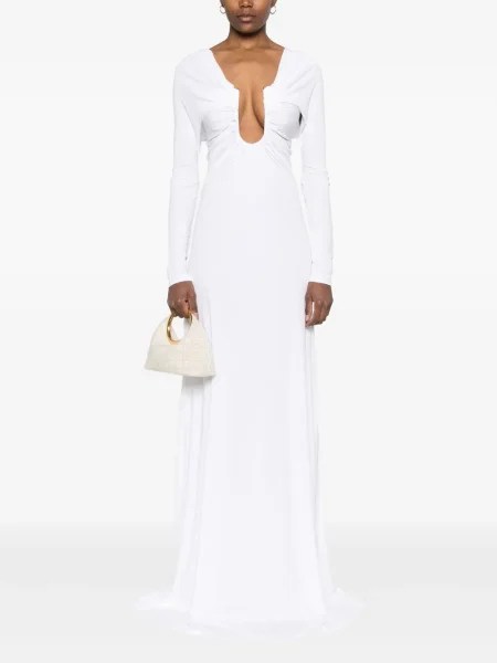 Rochie maxi Christopher Esber de costum alb