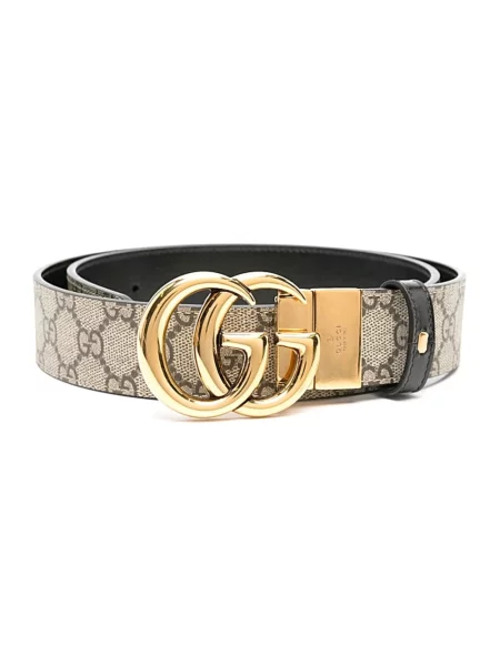 Pasek Gucci skórzany beżowy