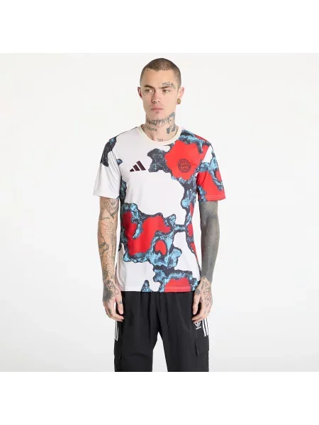 Lněná košile Adidas Performance červená