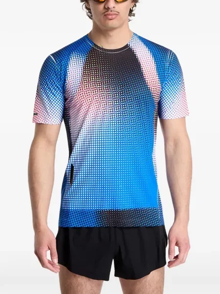 Tricou Soar cu imagine cu gradient albastru