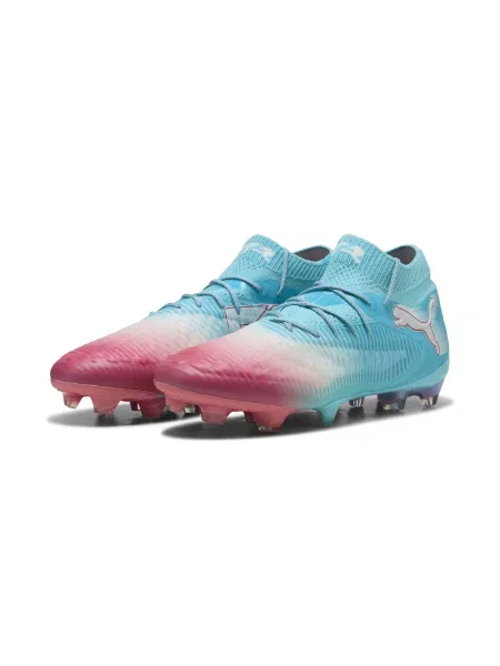 PUMA FUTURE 8 ULTIMATE RE-CHARGE FG Football Boots Unisex Buty Hero Niebieski/Biały/Sunset Różowy 39 białe