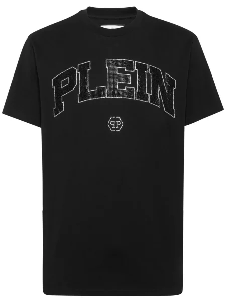 Tricou Philipp Plein cu imagine negru