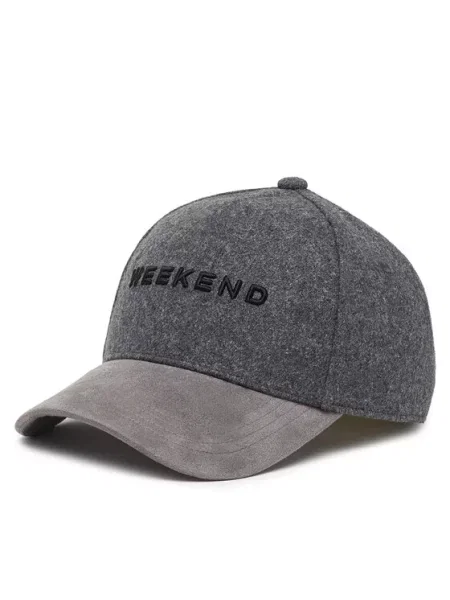 Weekend Max Mara Kepurė su snapeliu Wkapomposa pilka