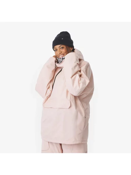 Kurtka narciarska i snowboardowa Quechua Anorak oversize różowa
